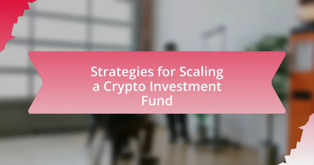 Strategies for Scaling a Crypto Investment Fund