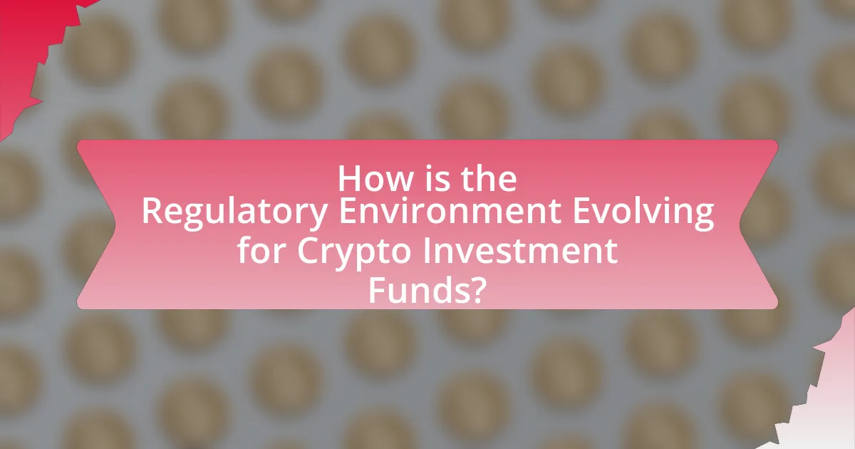 How is the Regulatory Environment Evolving for Crypto Investment Funds?