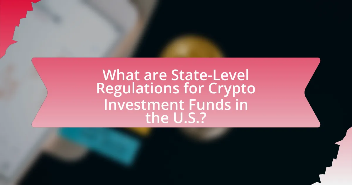 What are State-Level Regulations for Crypto Investment Funds in the U.S.?