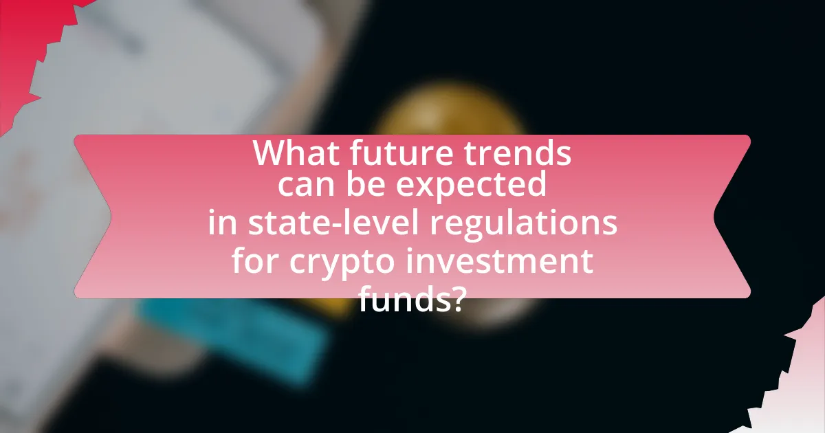 What future trends can be expected in state-level regulations for crypto investment funds?
