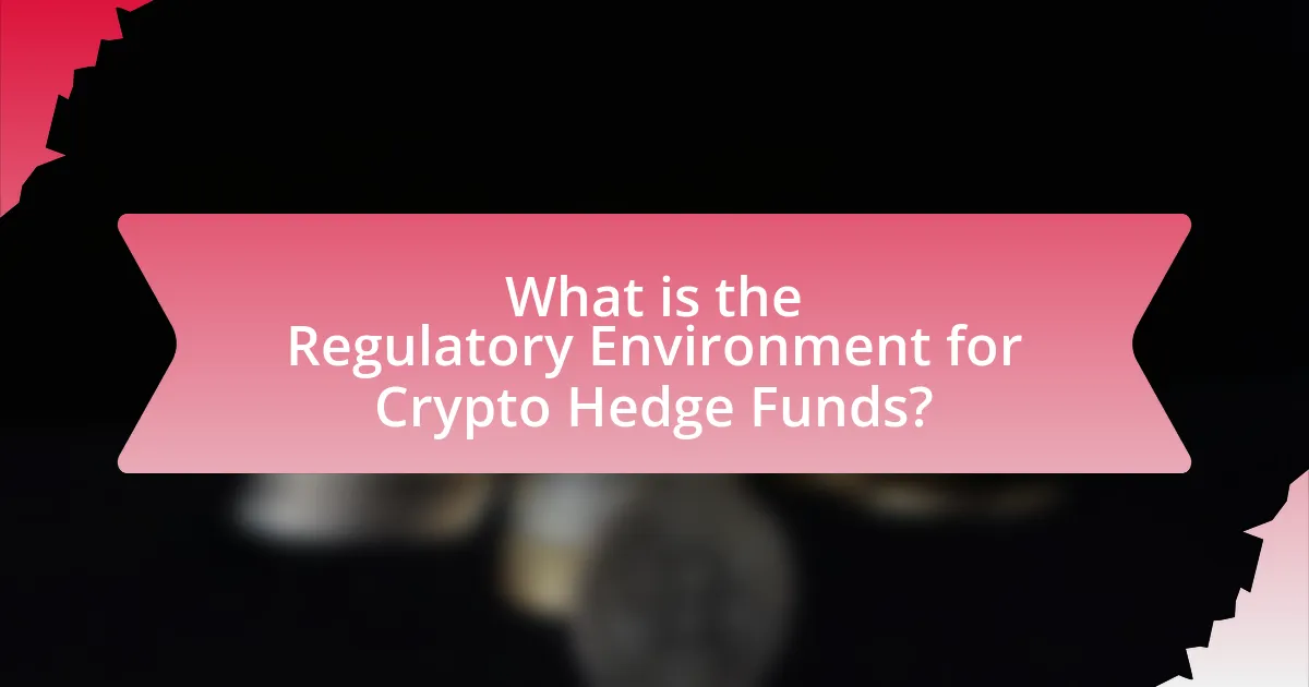 What is the Regulatory Environment for Crypto Hedge Funds?